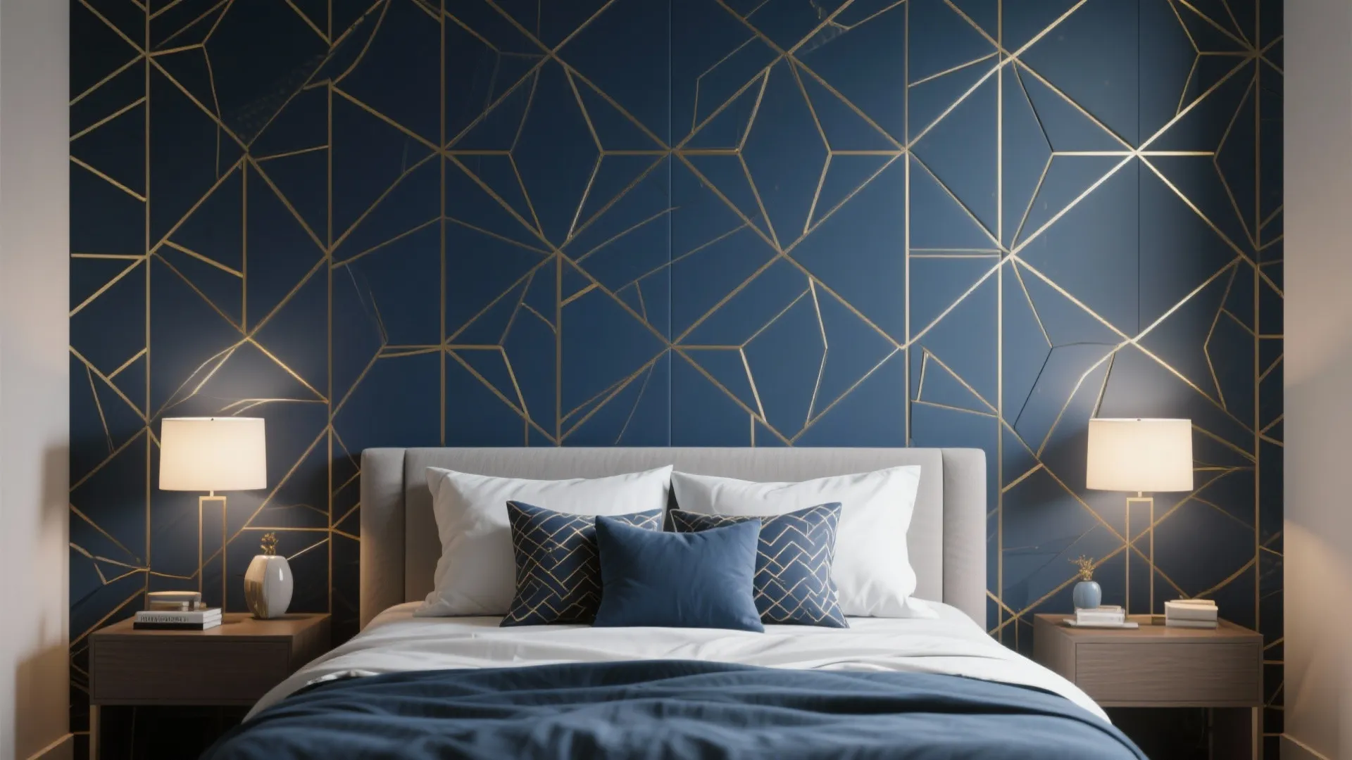 Geometric Accent Wall