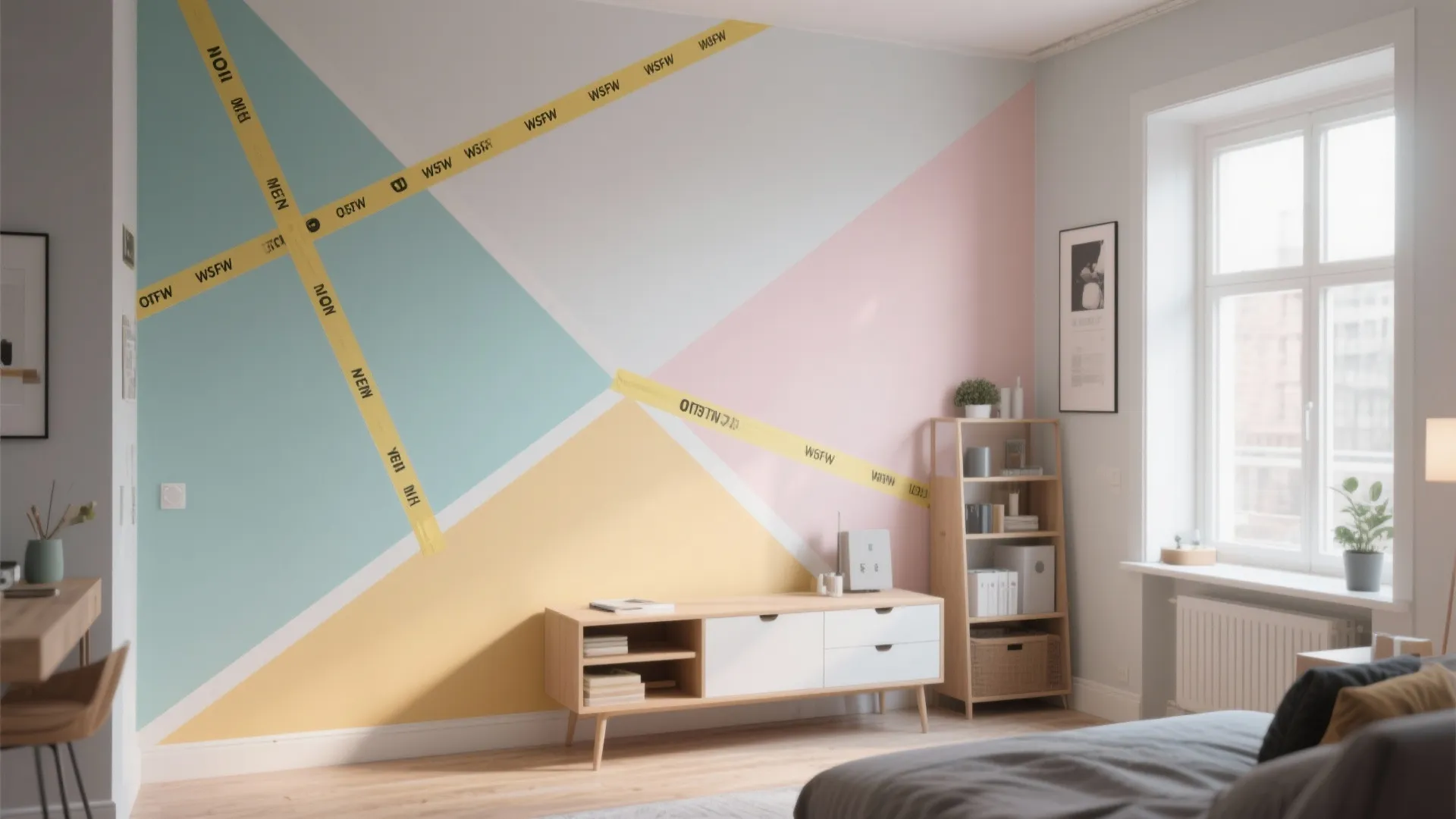 Geometric Accent Wall