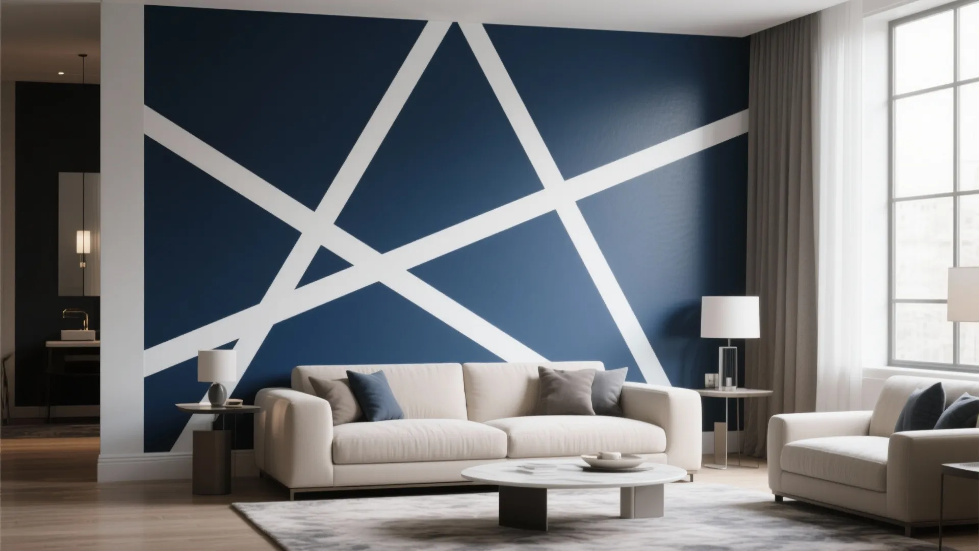 Geometric Accent Wall