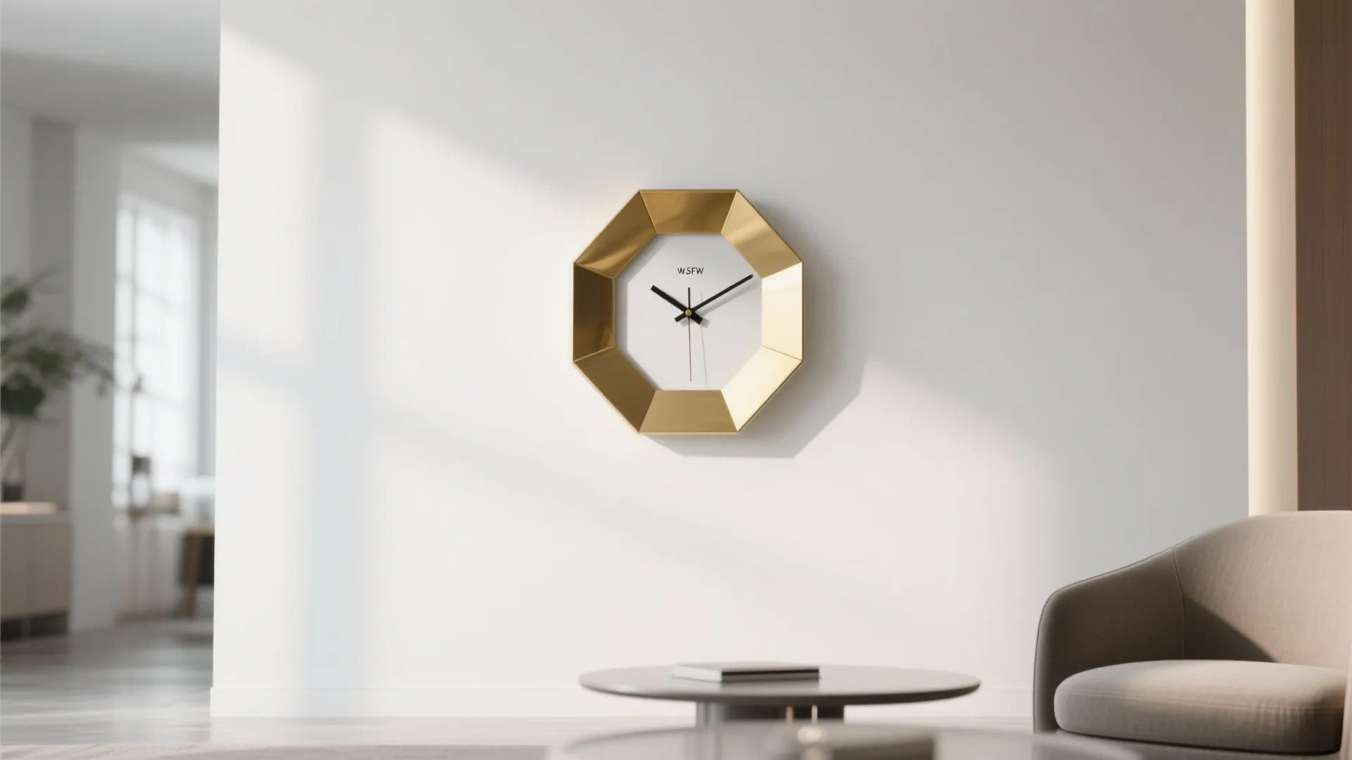 5. Geometric Art Clocks