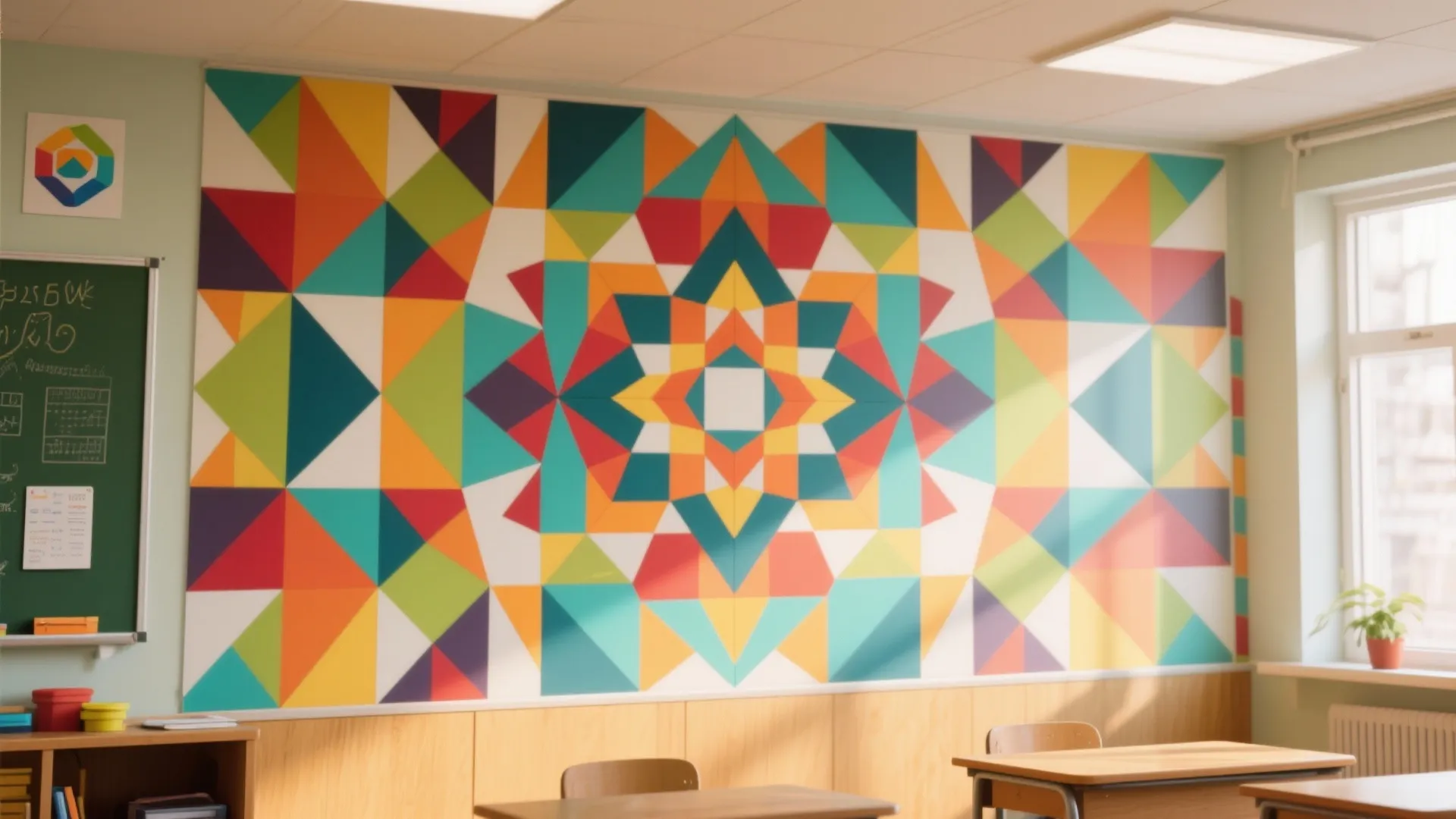 8. Geometric Art Display