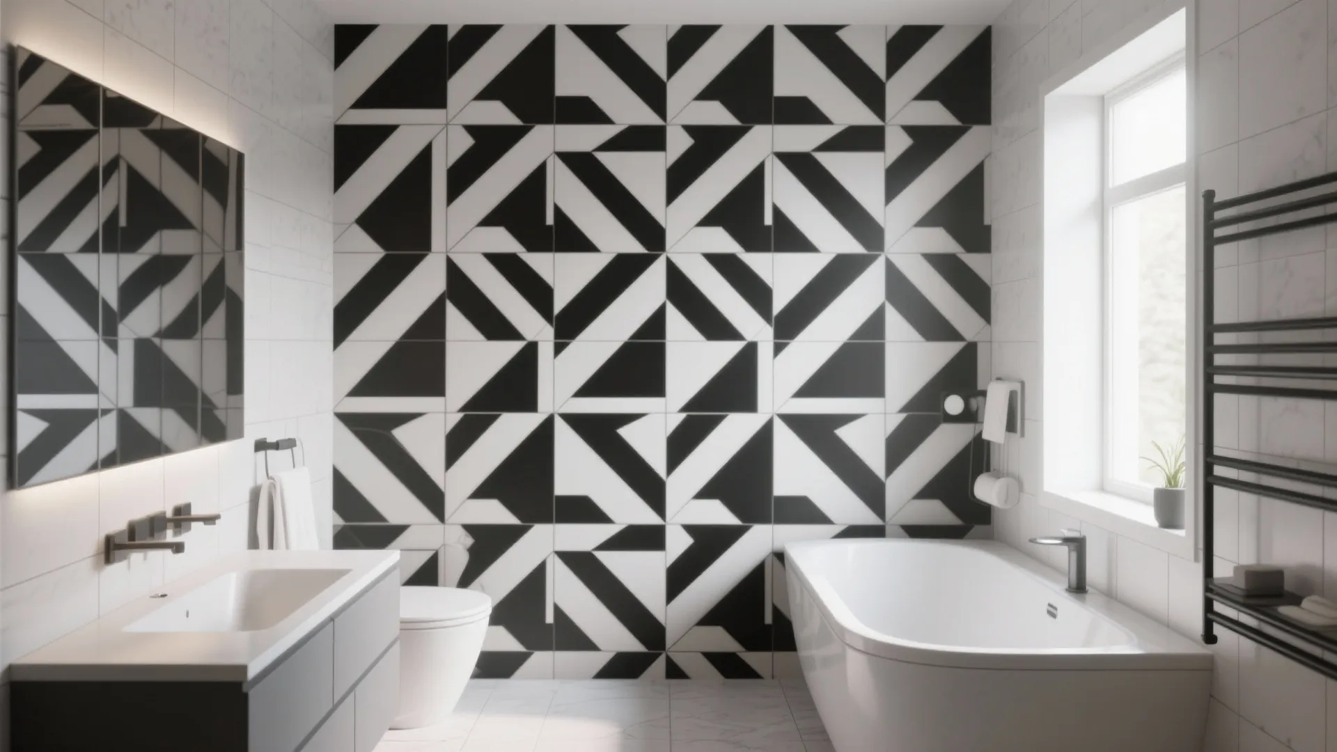 3. Monochrome Geometrics