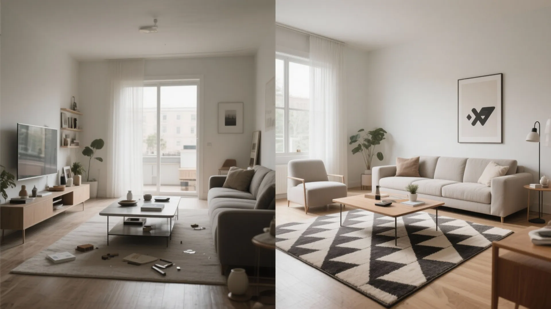 Bold Geometric Pattern to Anchor the Seating