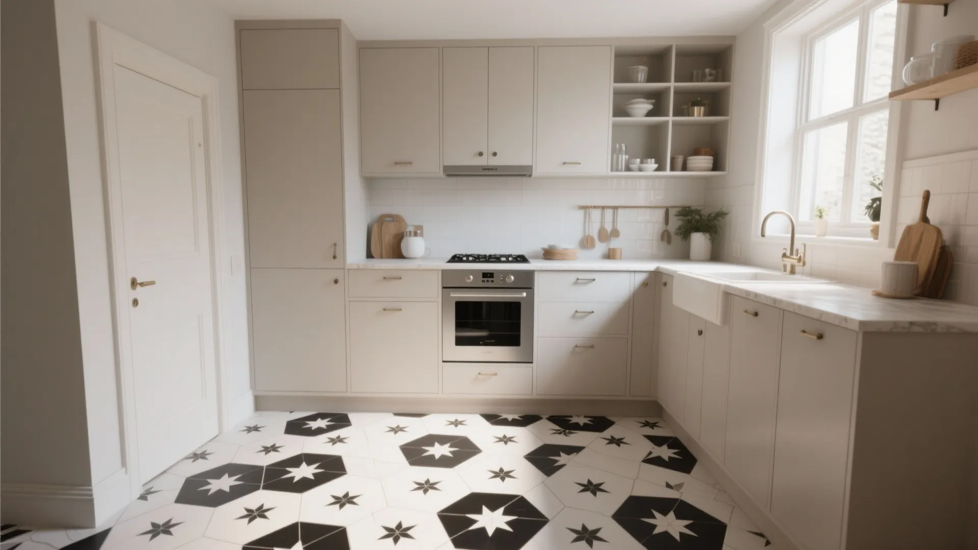 3. Geometric Mix for a Boutique Look