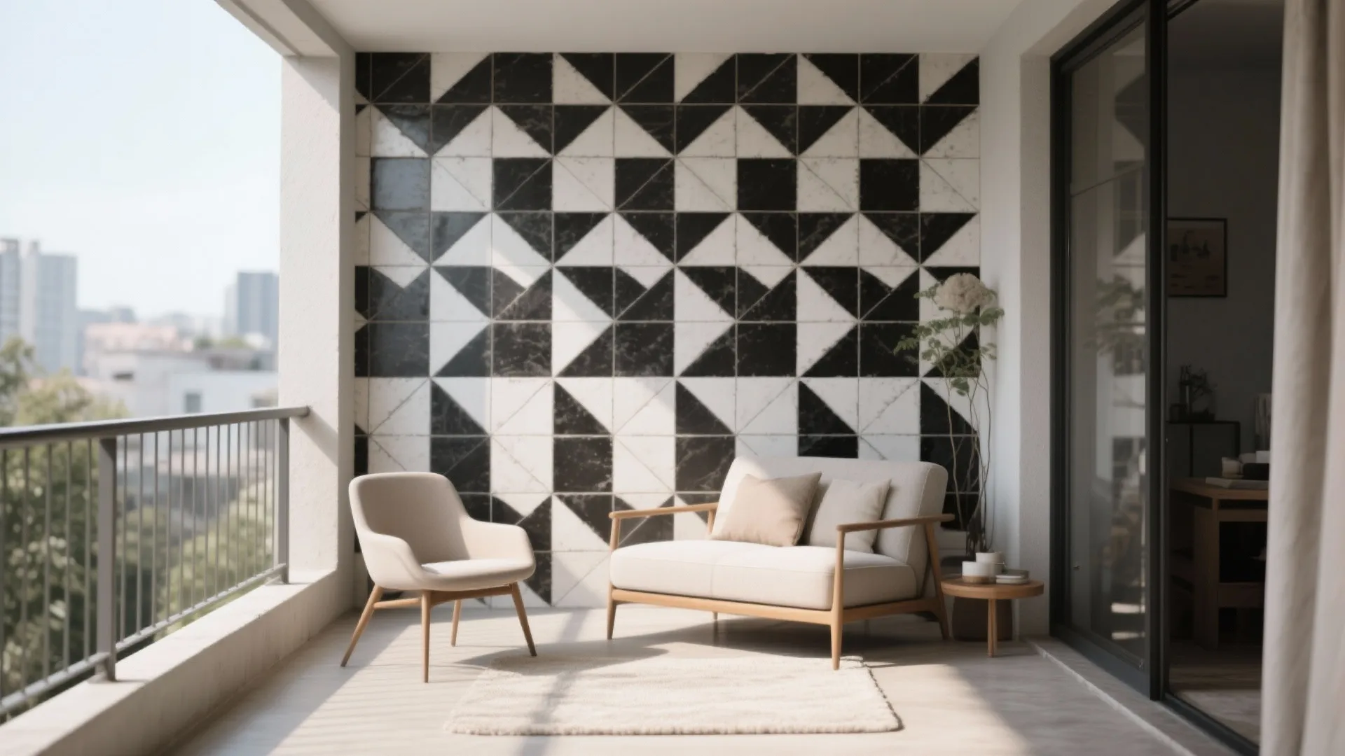 Geometric Cement Tiles