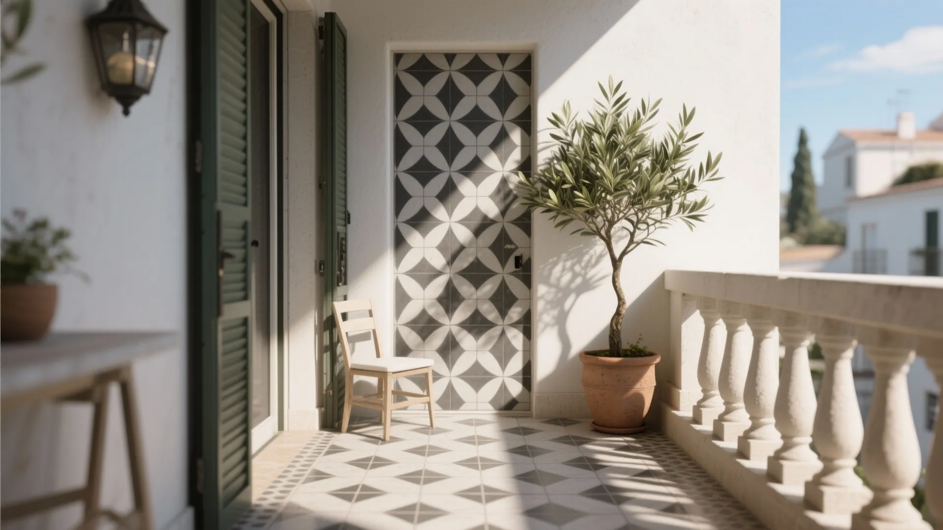 Geometric Cement Tiles for Bold Personality