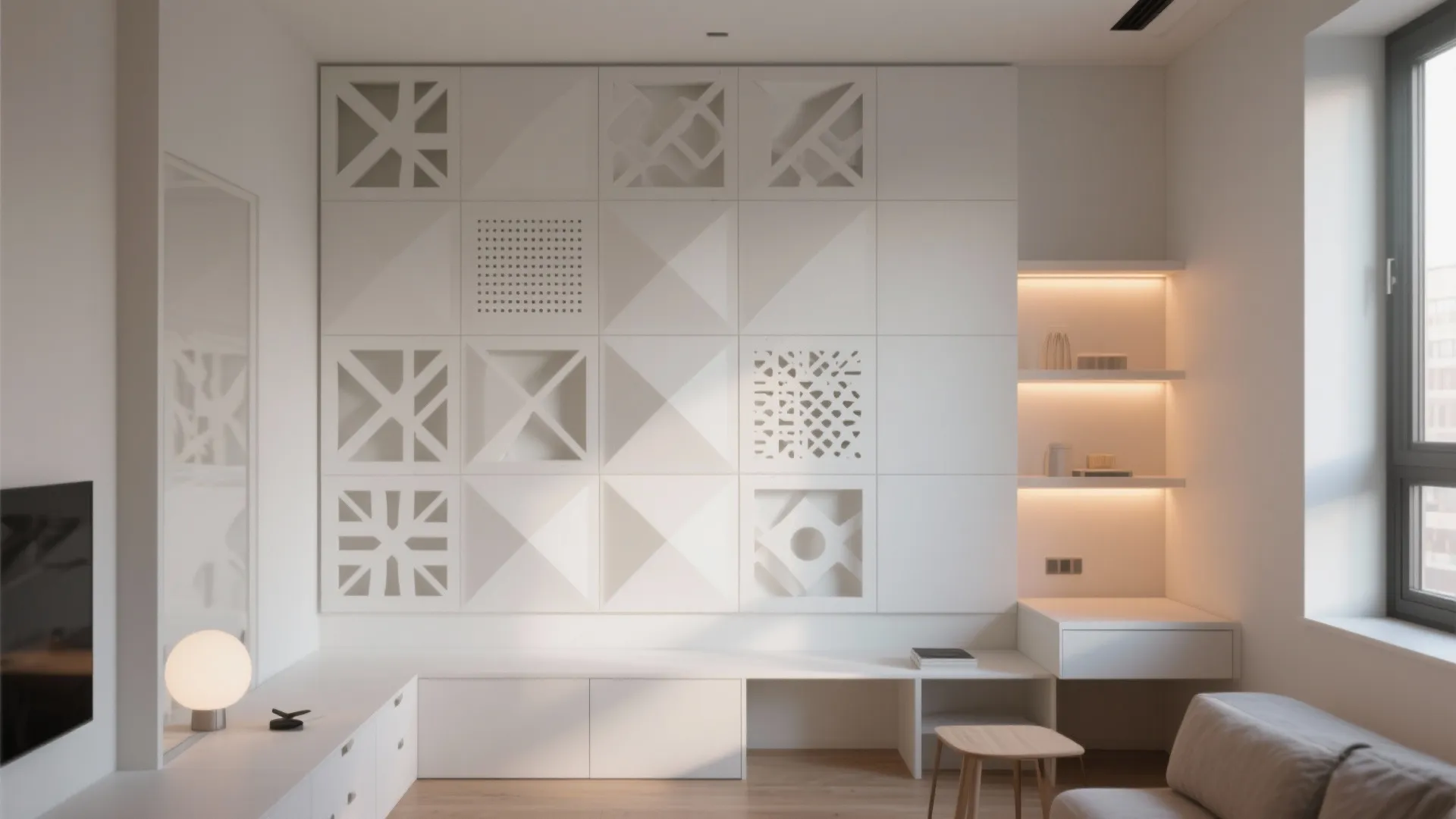 Geometric Cut-Out Panels