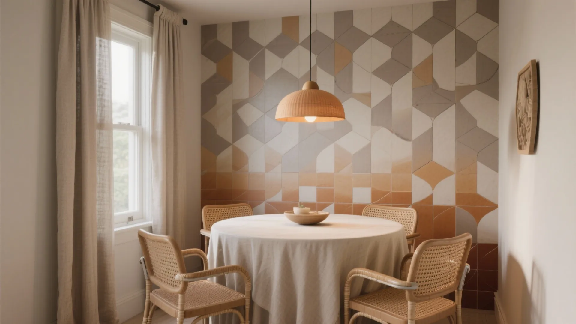 Soft Geometric Mosaics for Modern Boho