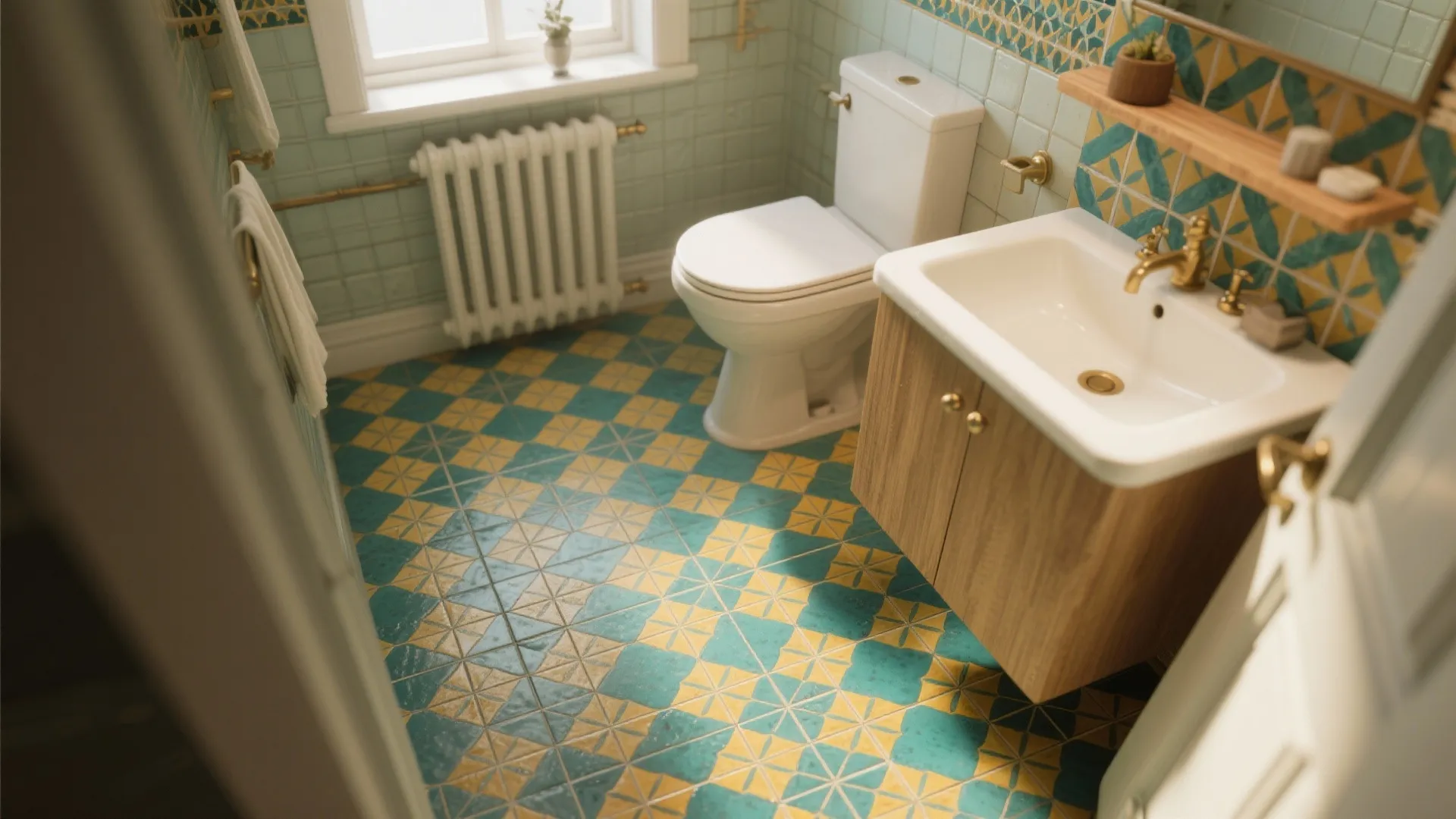 4. Geometric Encaustic Tiles