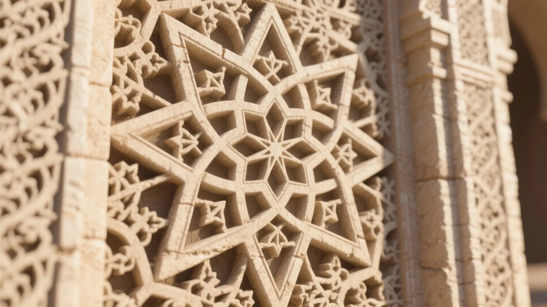 1. Ornate Geometric Facades