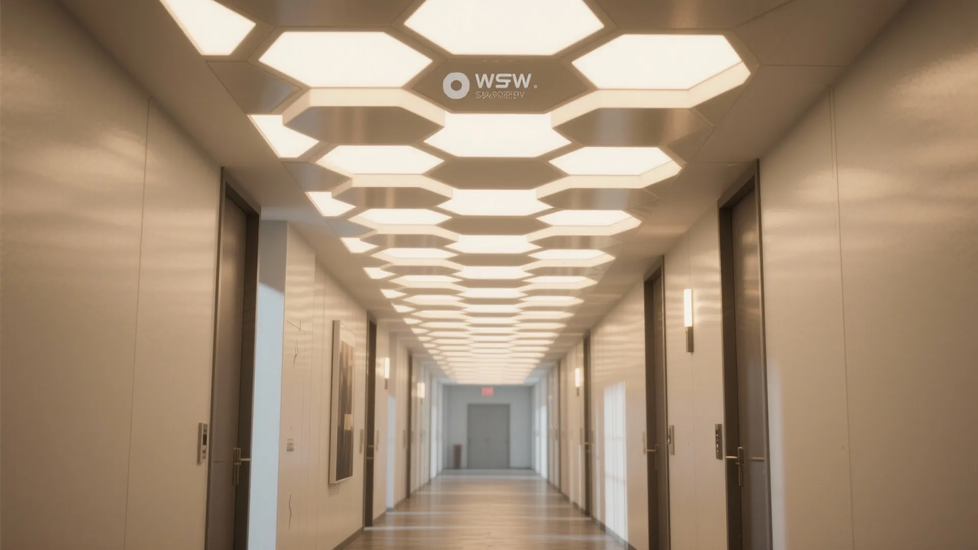 Geometric Panels as a Feature Ceiling