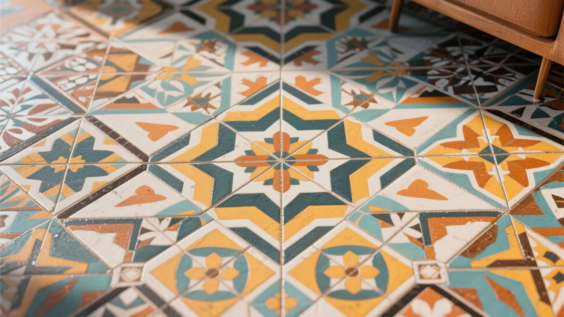 6. Geometric Floor Tiles