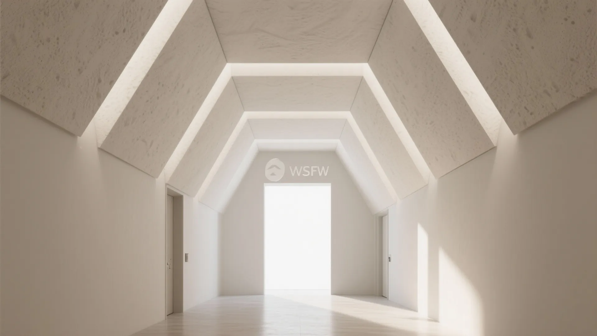 Geometric gypsum panels for artful ceilings