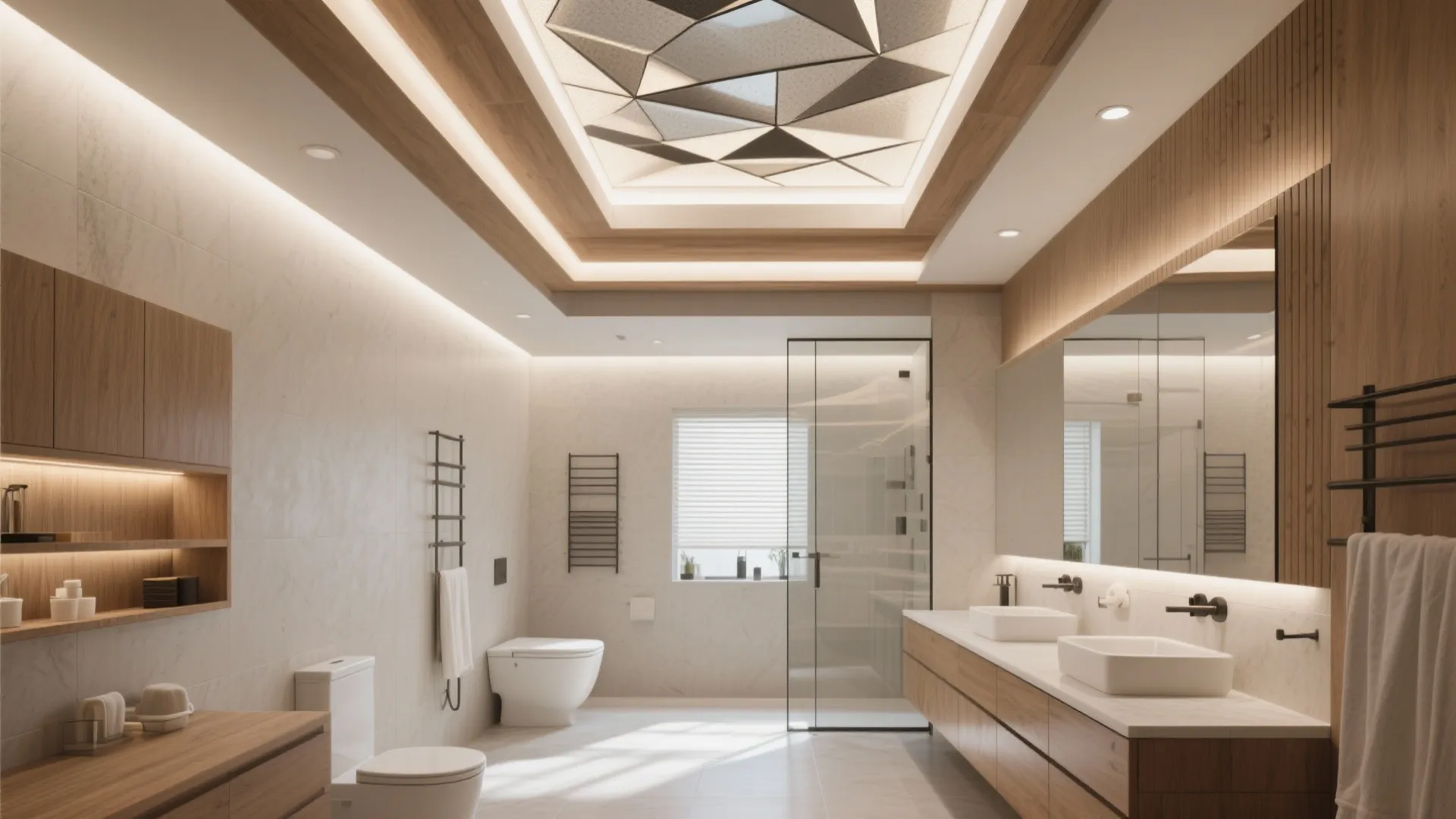 Geometric Layered POP Ceiling