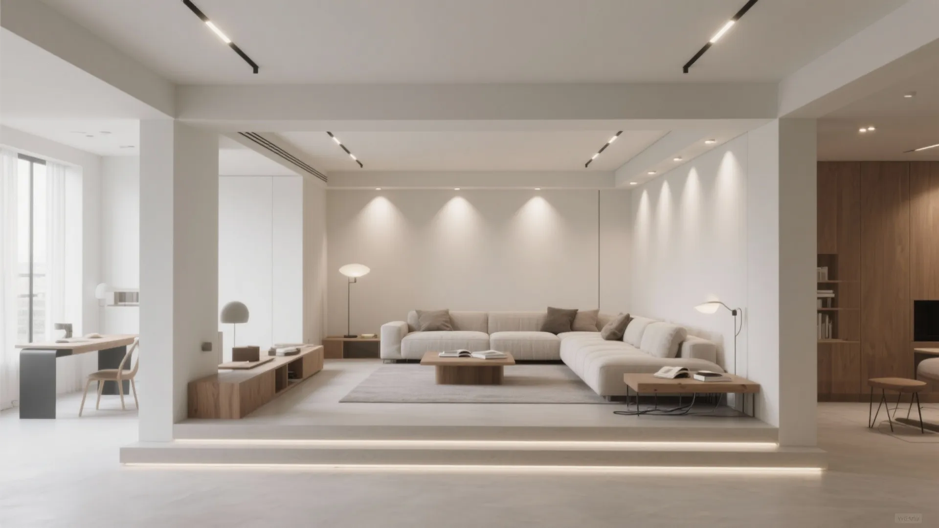 Geometric Layers with Recessed Downlights