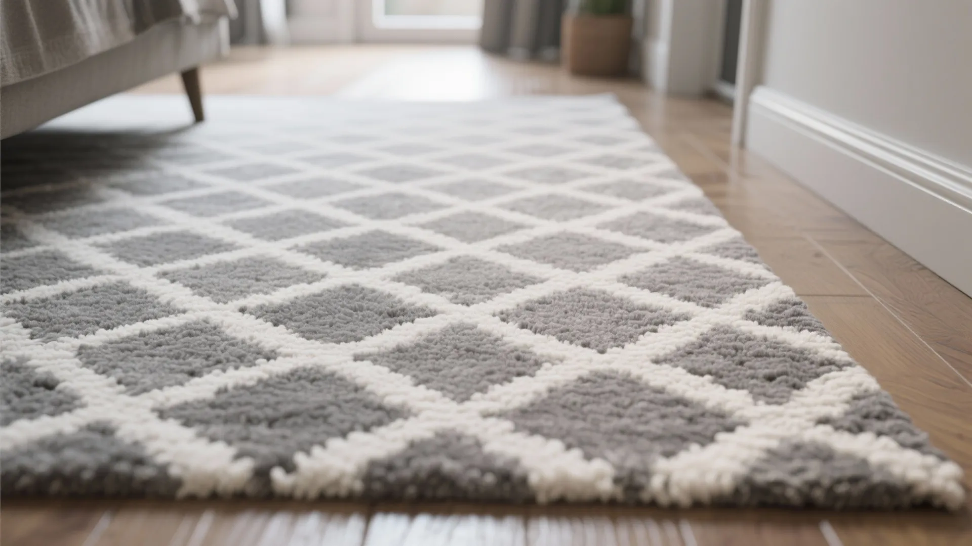 1. Subtle geometric grey-and-white