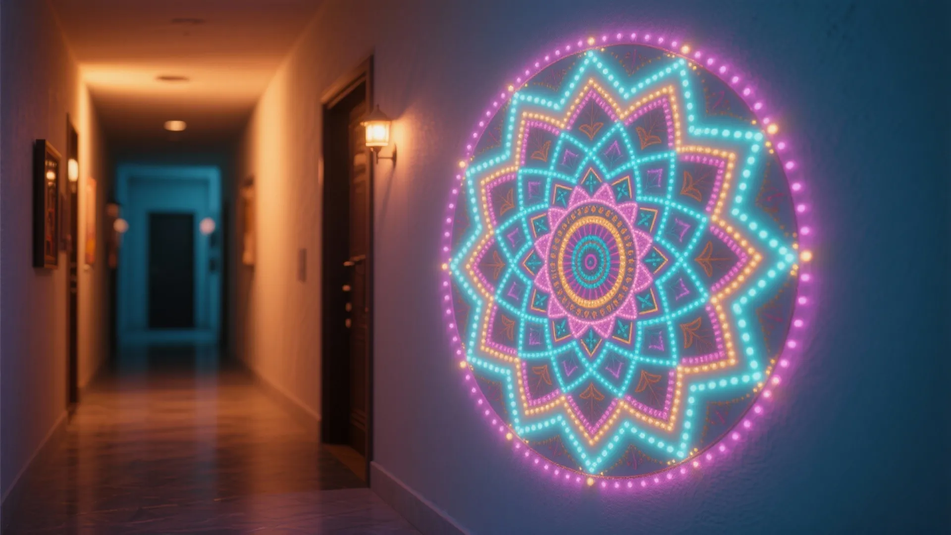 Geometric Mandala Glow