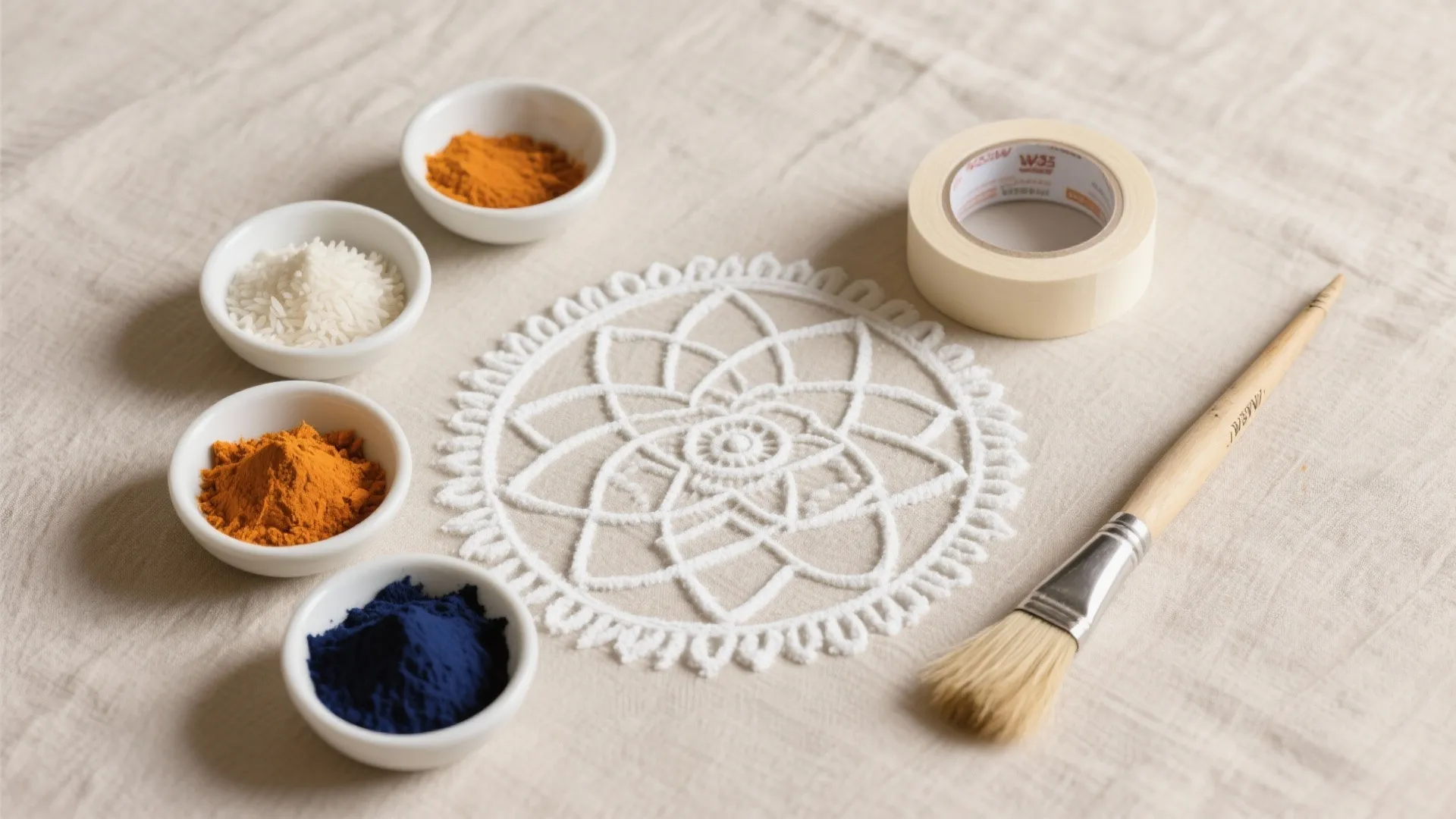 Triangle Mandala in a 30 cm Circle