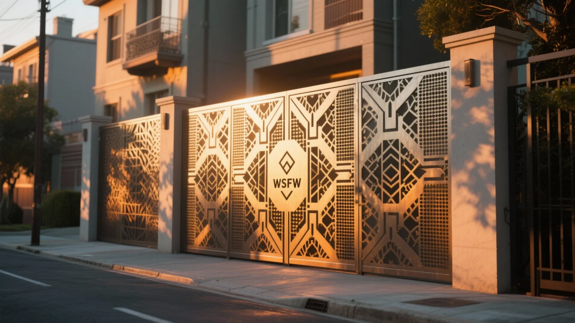 Metal Screens with Geometric Patterns