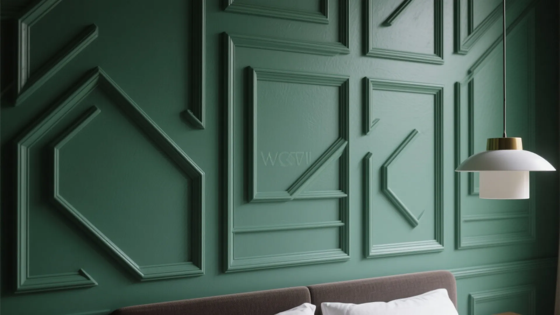 3. Geometric moulding for a boutique hotel vibe