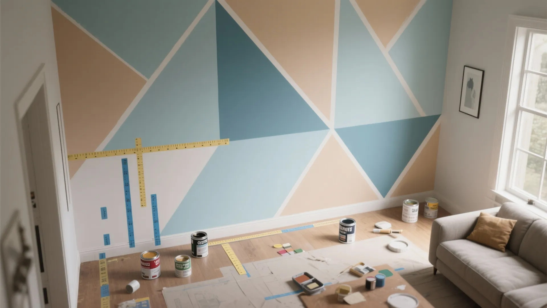 3. Geometric Paint Patterns
