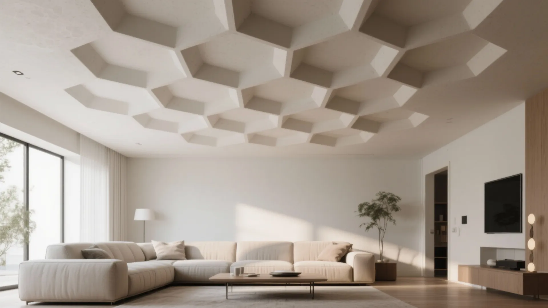 3. Geometric Panel Pattern