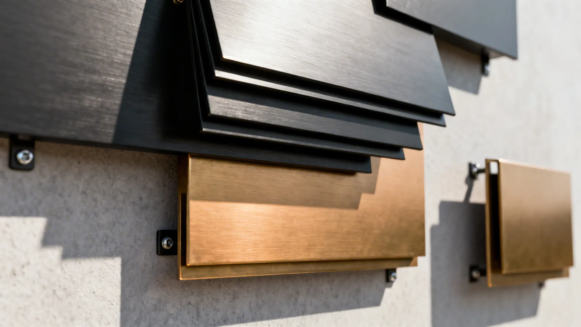 1. Layered geometric panels