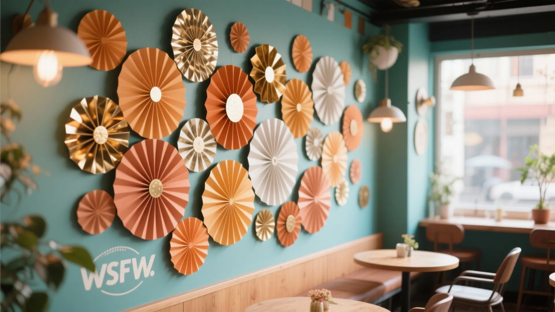 2. Geometric Paper Fan Medallions
