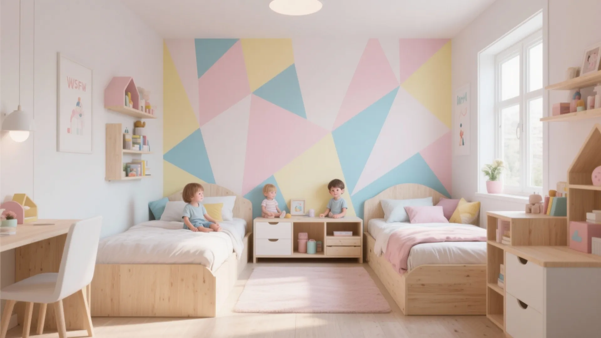 2. Geometric Pastel Patterns