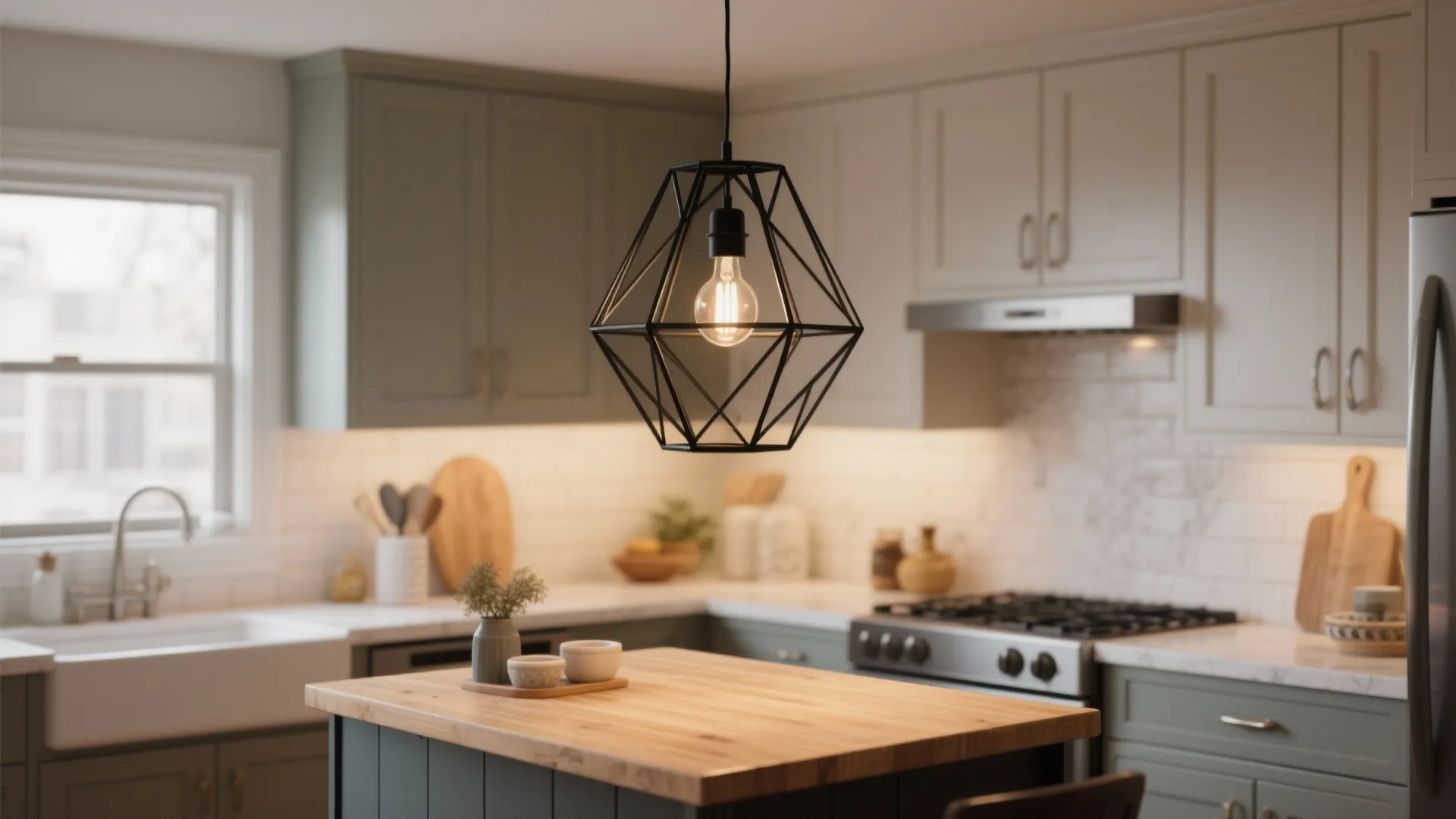 Statement geometry, modest footprint