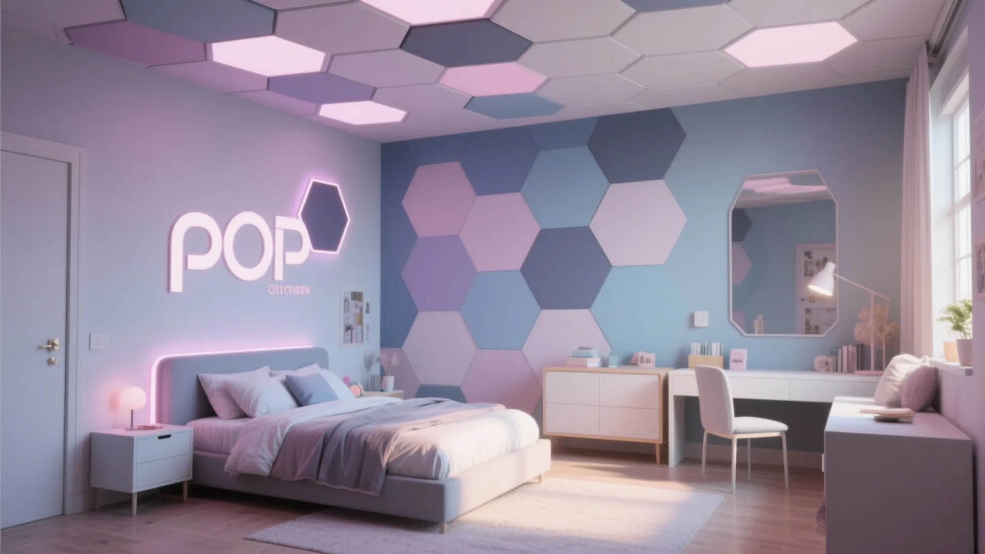 Geometric Panel POP Ceiling