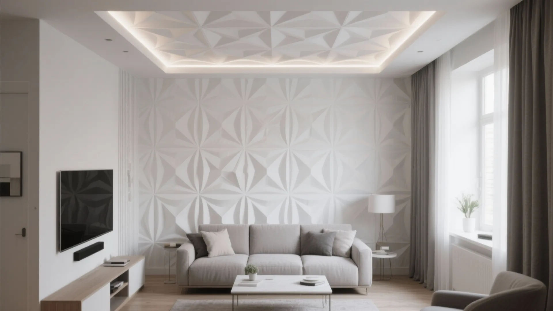 Geometric Patterns with Recessed Lighting