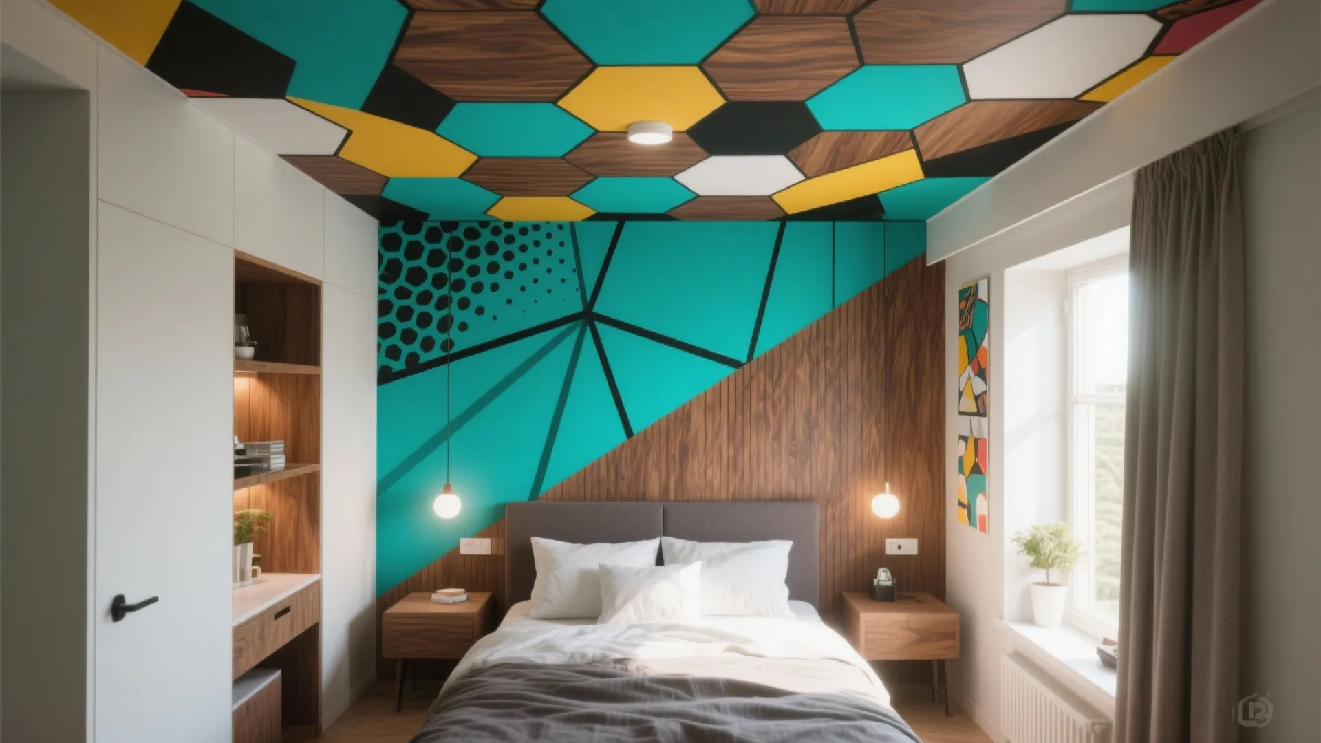 4. Geometric Pop Art Patterns