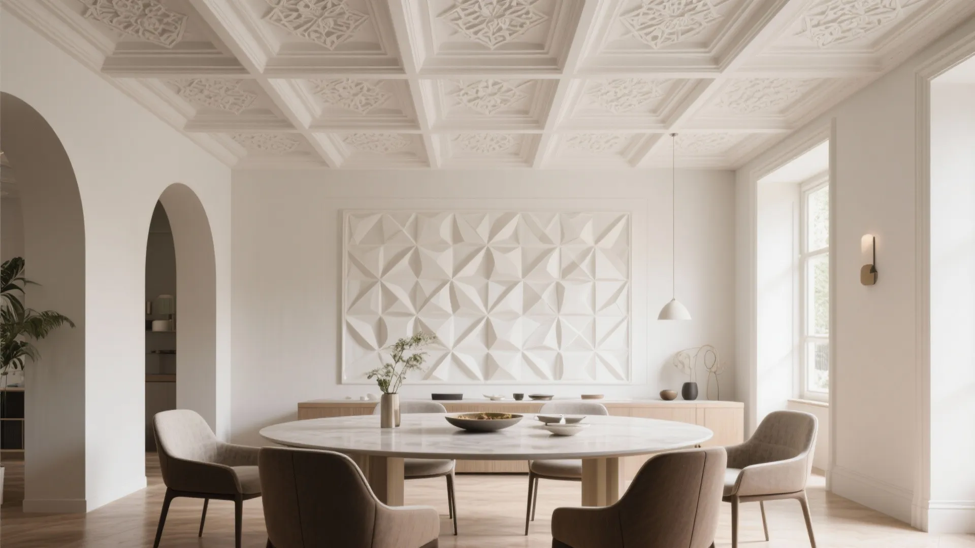 Geometric Panel POP Ceiling