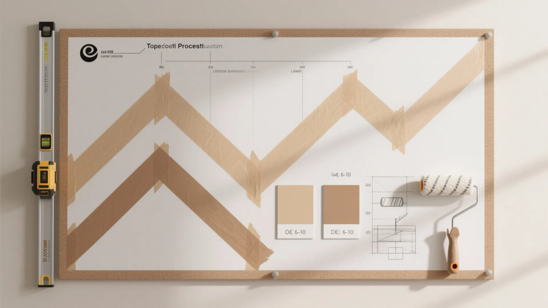 Subtle Geometric Texture with Paint and Light