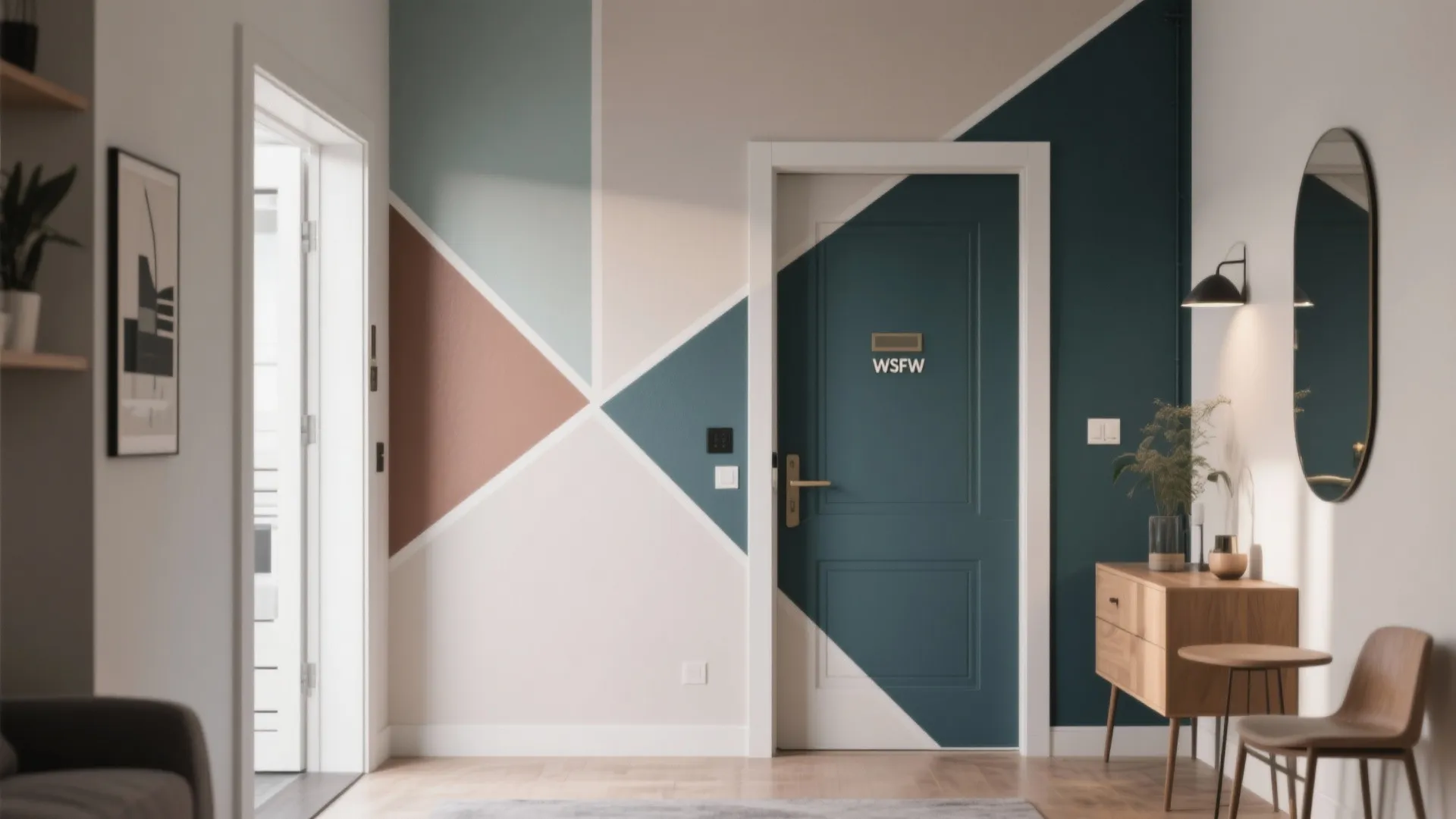 Two-Tone Geometric Putty Design