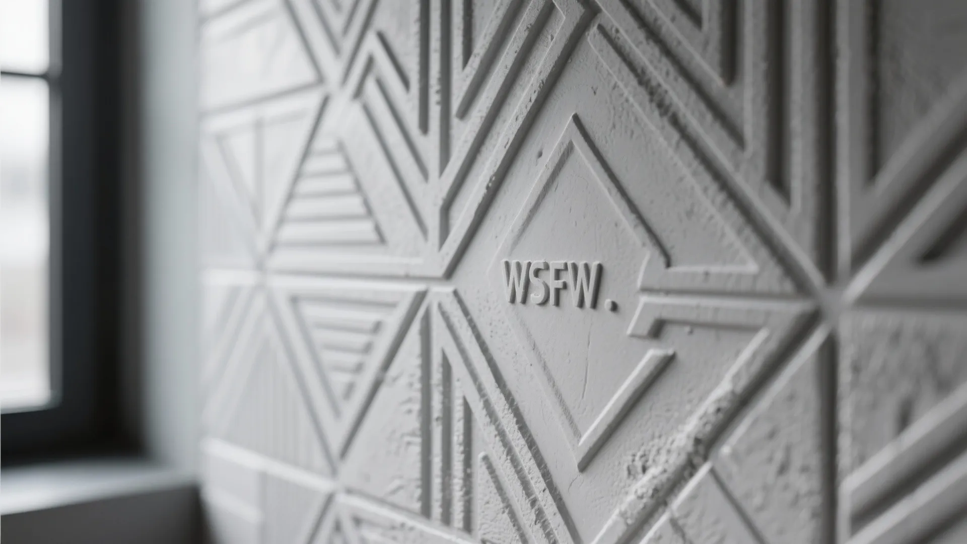 Geometric engraved texture