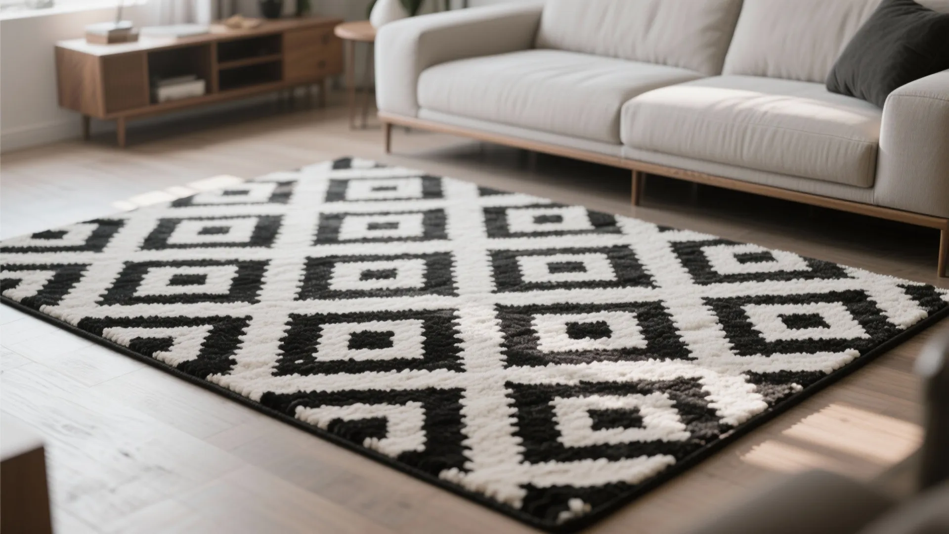 3. Geometric Rugs for Visual Interest