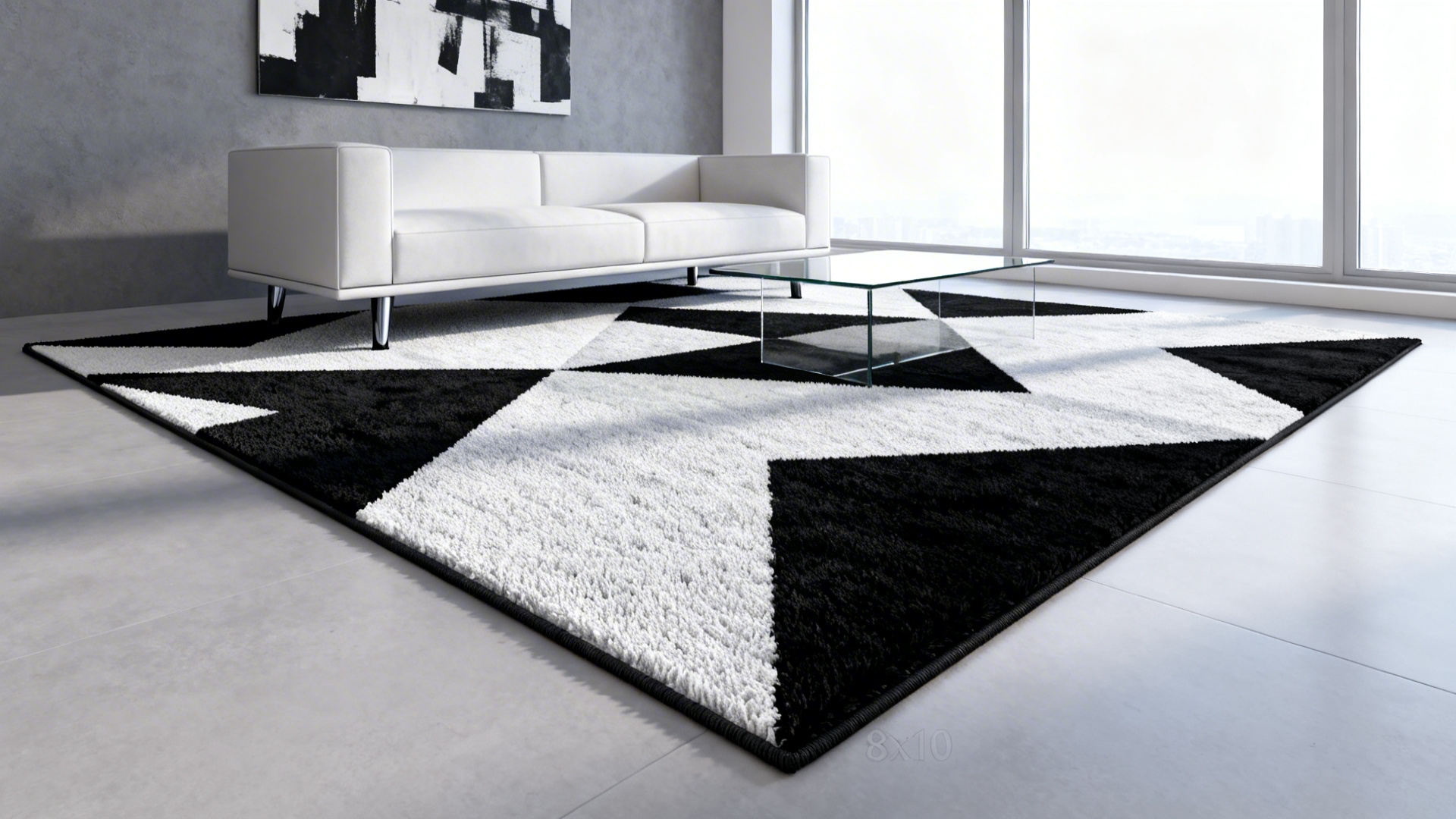 Rug for Black and White Living Room — 5 Ideas