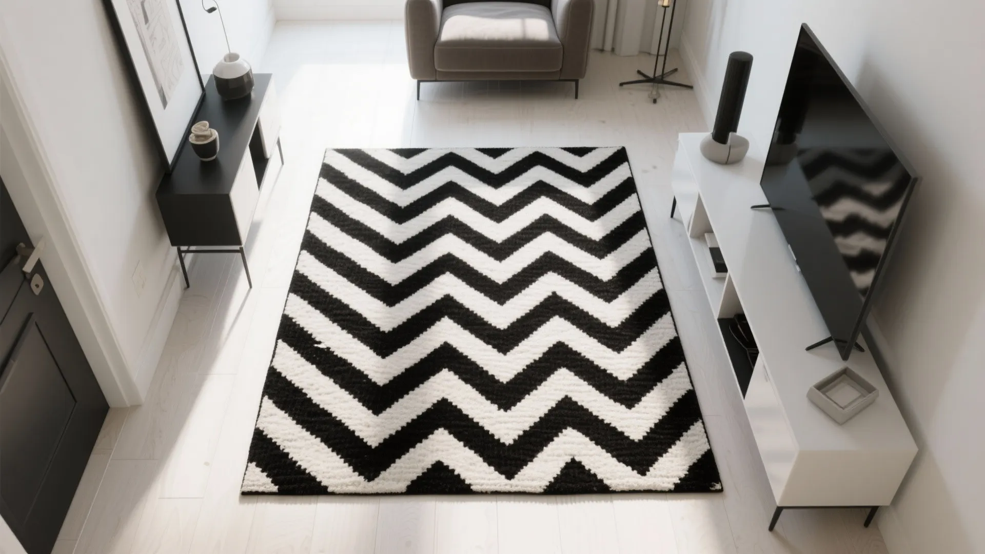 2. Geometric Pattern Rugs