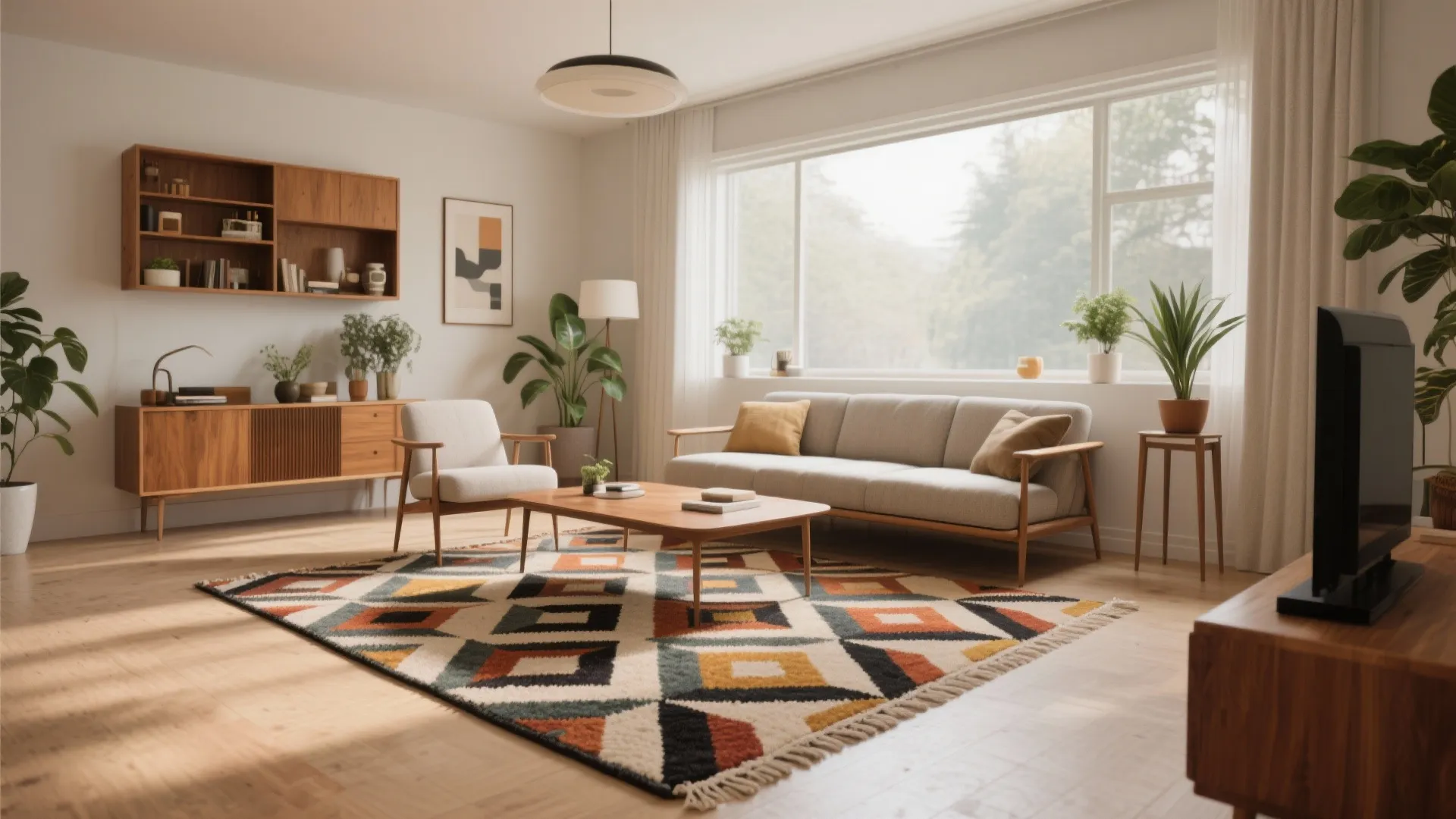 4. Geometric Area Rugs