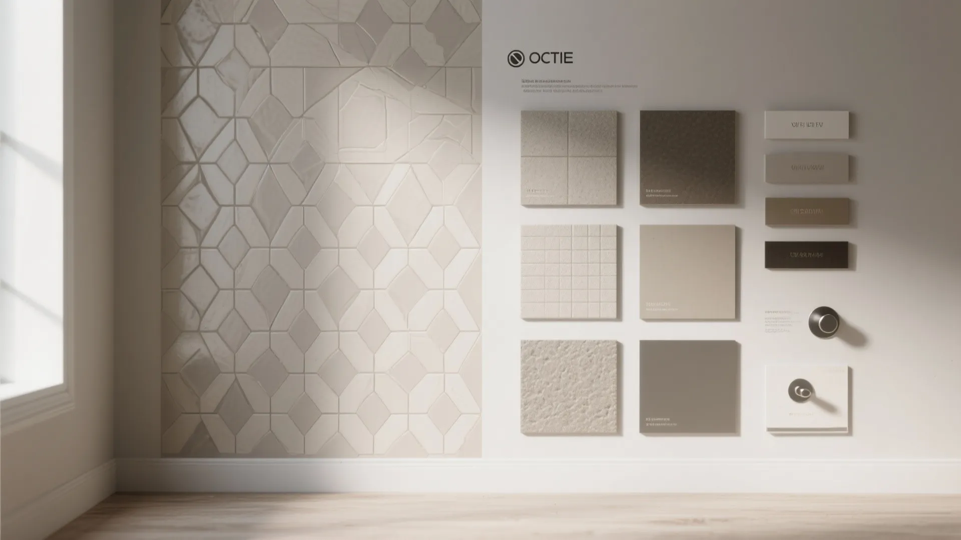 4. Geometric tiles-look wallpaper