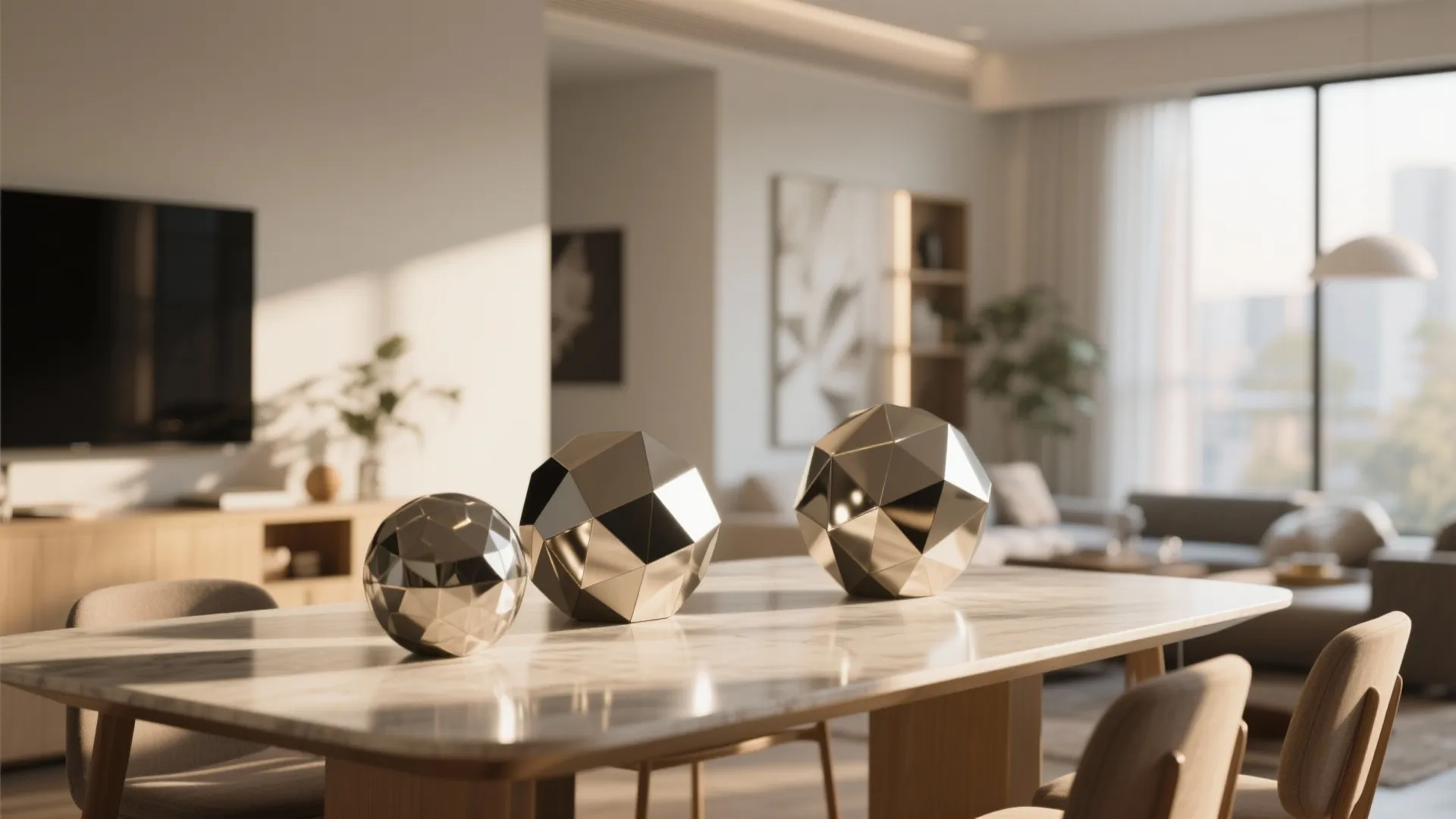 6. Geometric Sculptures