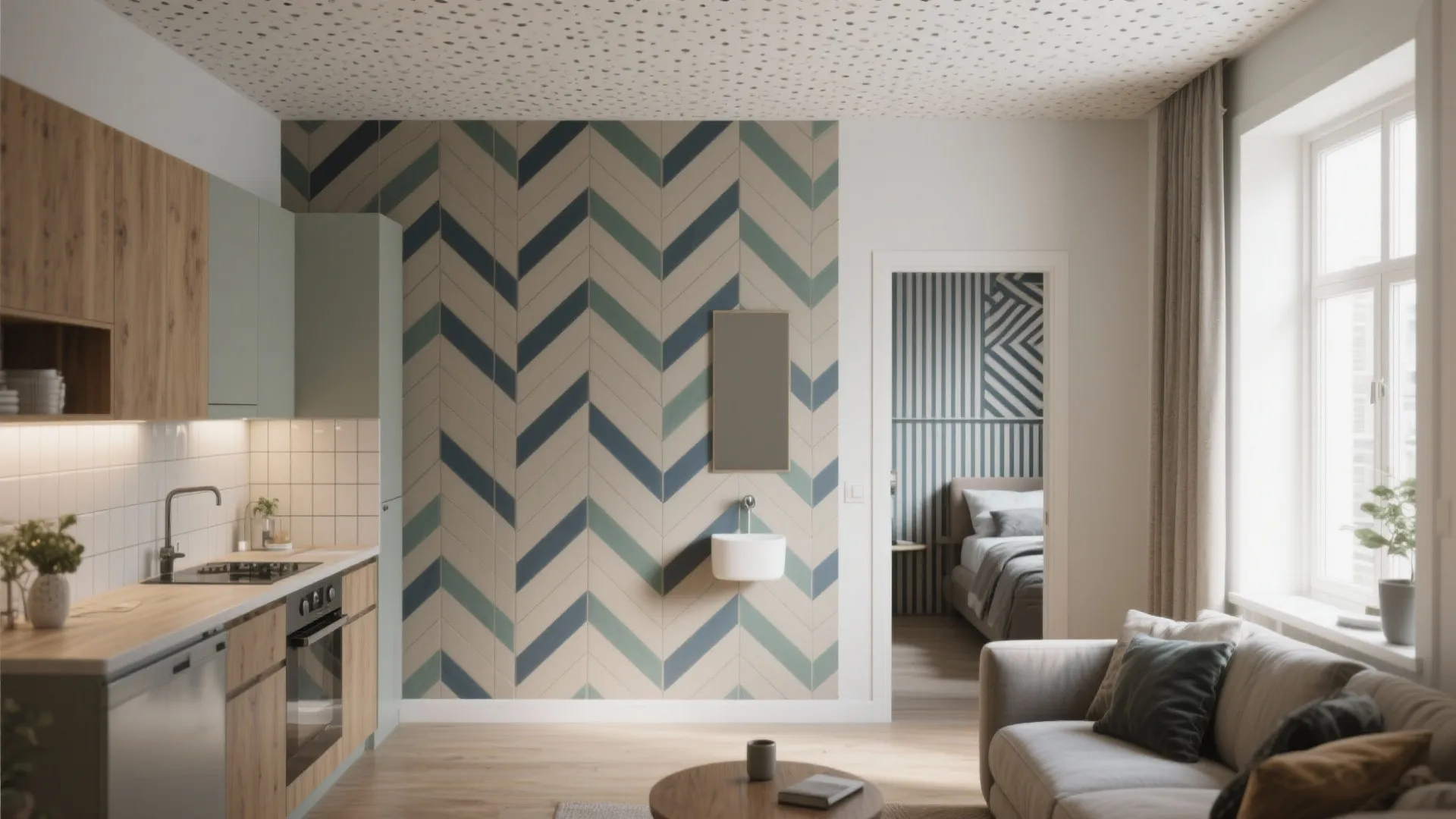 Geometric Design Wallpaper: 5 Clever Ideas for Small Spaces: My pro-tested ways to use geometric wallpaper to make small rooms feel bigger, brighter, and truly yours