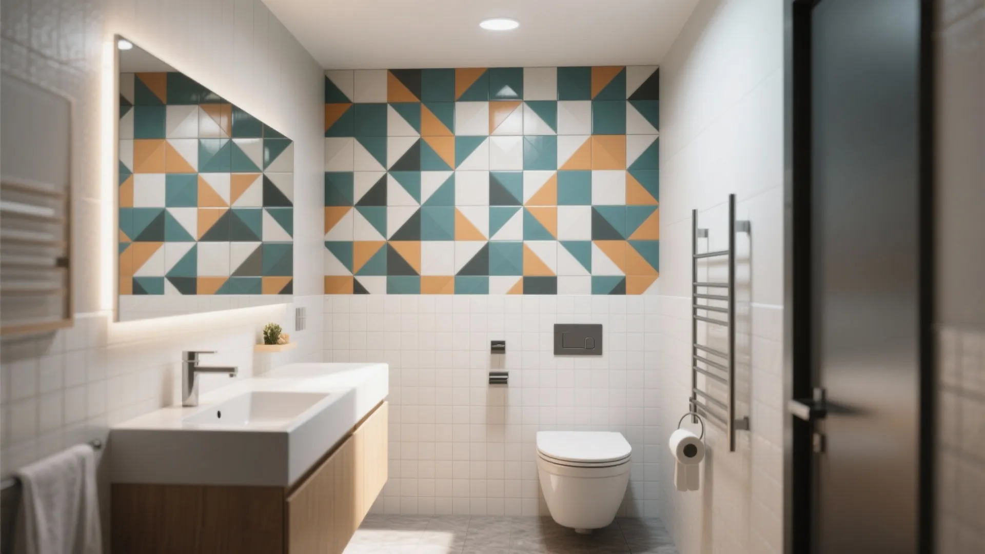 6. Floor-to-Ceiling Statement Wall