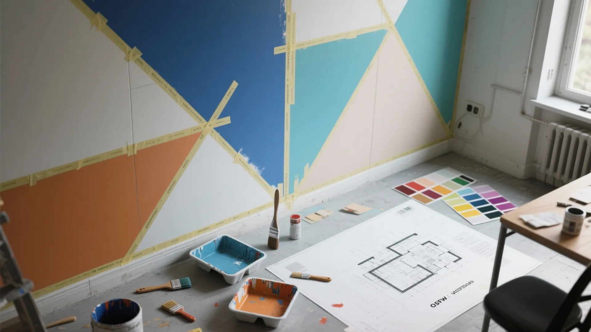 3. Geometric Panels with Tape