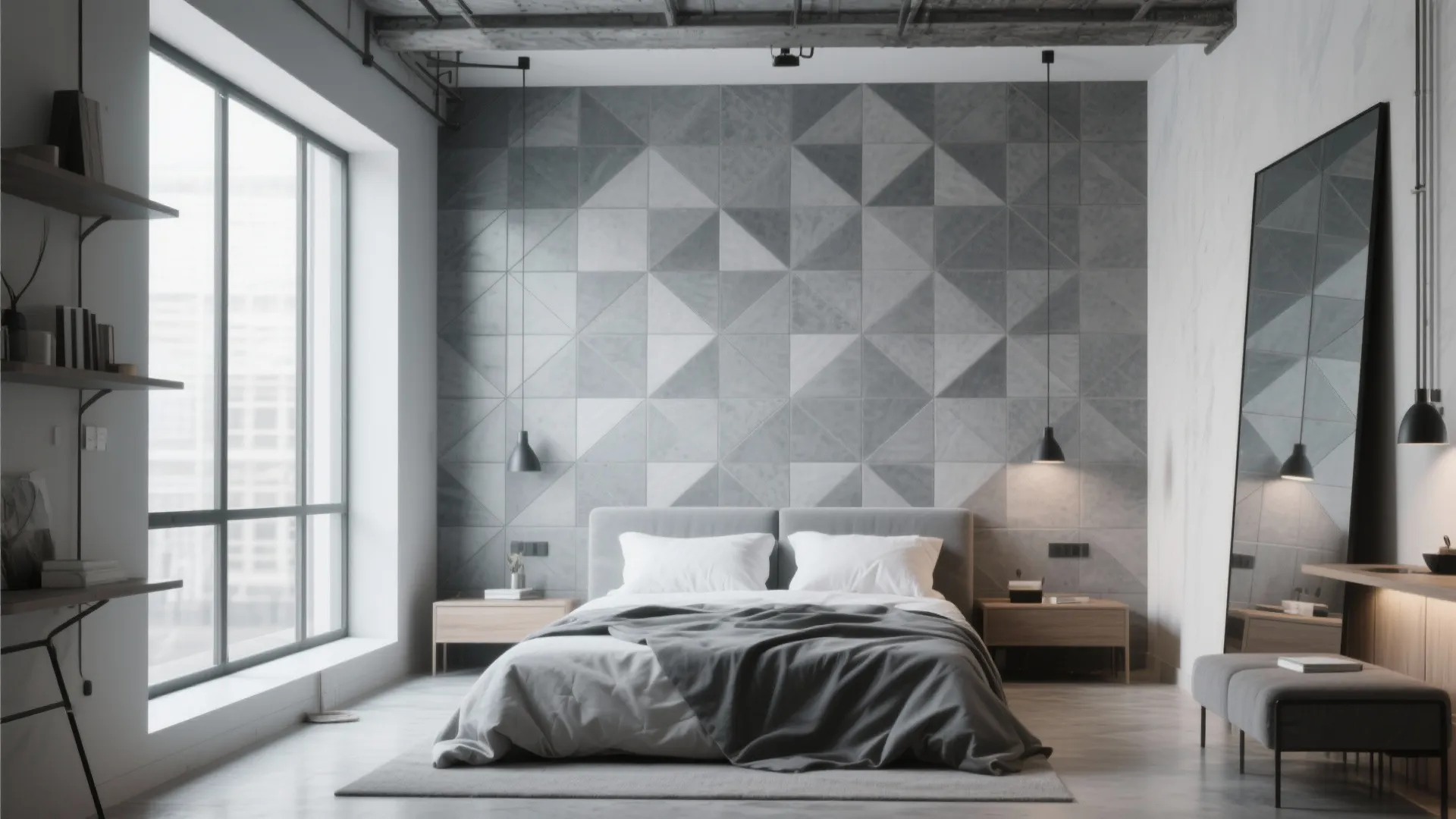 5. Geometric Porcelain Statements