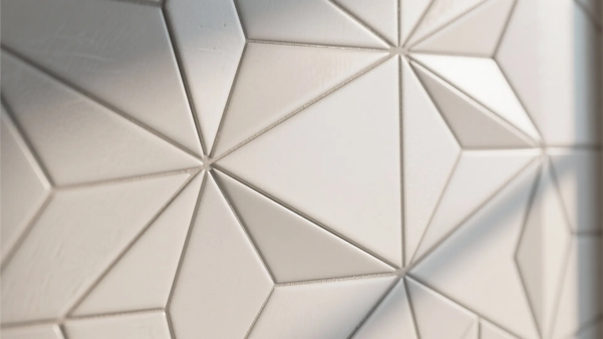 1. Geometric Ceramic Tiles for a Modern Focal Point