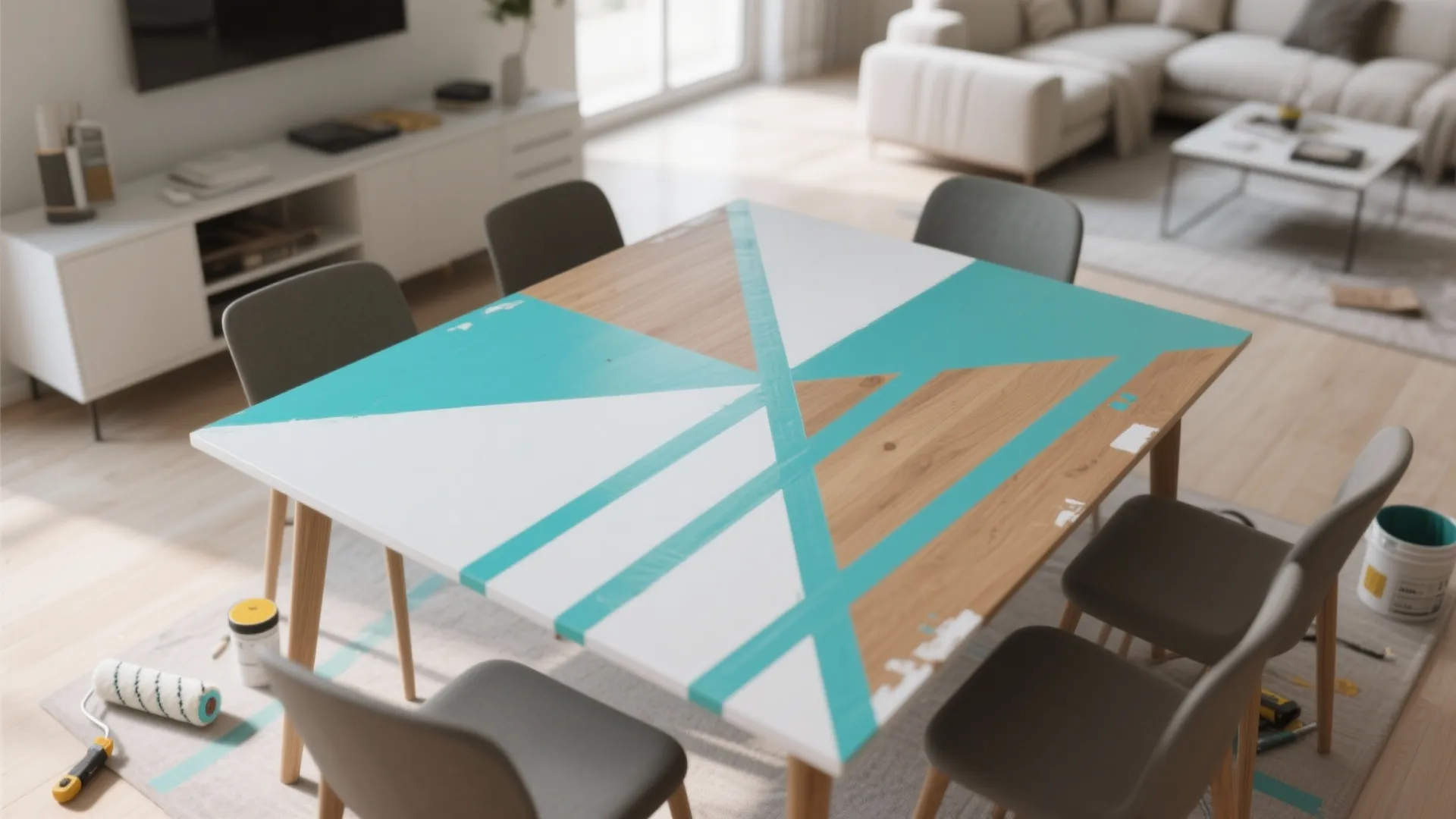 5. Geometric patterns to define multi-use zones