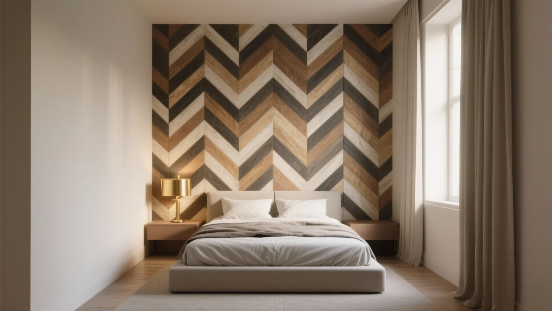 1. Embrace geometric feature walls